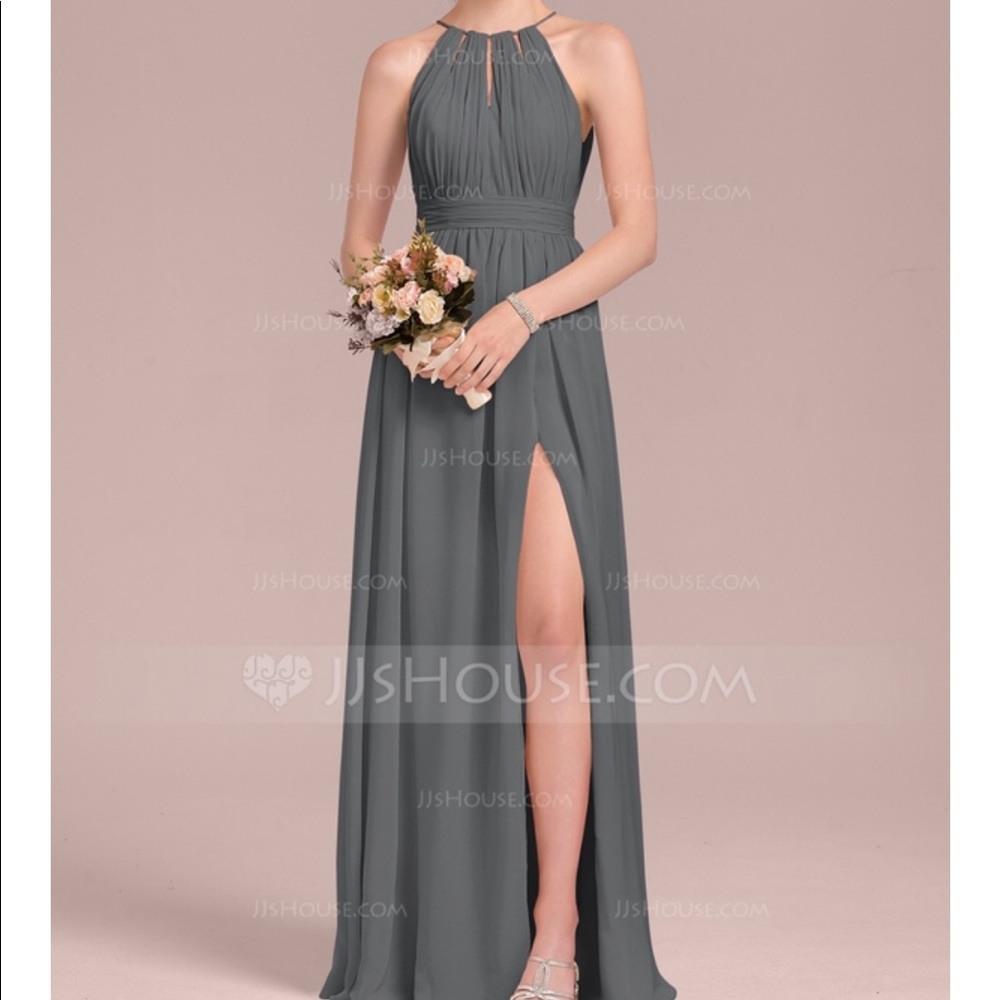 JJs House Steel Grey Bridesmaid/formal dress!